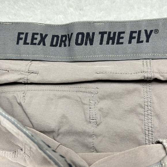 Duluth Trading Cargo Pants Mens 44x30 Beige Flex Dry On The Fly Performance - Picture 4 of 16